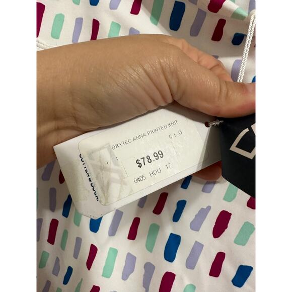 Cutter & Buck CB drytec 50 UPF Anna printed knit size Small NEW - Picture 5 of 6